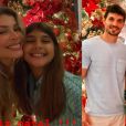Grazi Massafera passou o Natal com o namorado, Alexandre Machafer, Sophia, sua filha de 9 anos, e as famílias dos dois