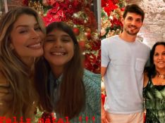 Namoro firme! Grazi Massafera leva a filha para Natal com o namorado e famílias unidas