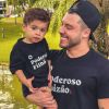 Murilo Huff postou uma novo com o filho, Leo, no Instagram