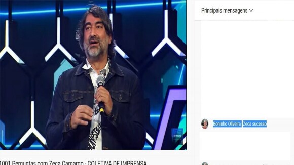 1001 Perguntas de Zeca Camargo estreia na próxima segunda (17) às 22h30 -  Bastidores - O Planeta TV