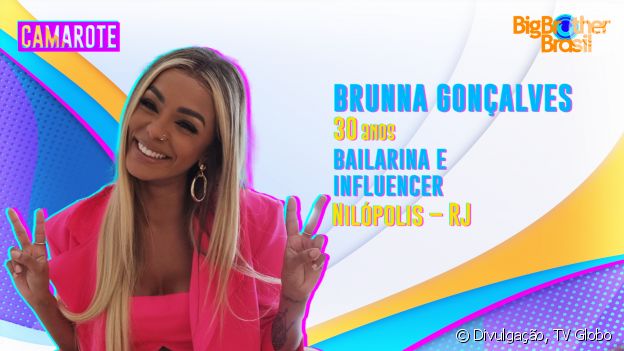 Brunna Gonçalves, mulher de Ludmilla, é mais uma do Camarote do 'BBB 22'