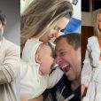 Tiago Leifert e a mulher, Daiana Garbin, recebem apoio de famosos após anunciarem que a filha Lua, de 1 ano, está com um câncer raro