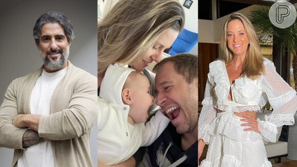 Tiago Leifert e a mulher, Daiana Garbin, recebem apoio de famosos após anunciarem que a filha Lua, de 1 ano, está com um câncer raro