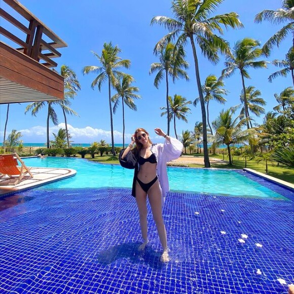 Corpo de Ana Clara já aparecia mais magro em fotos antes da estreia do 'BBB 22' e, portanto, antes da estreia da apresentadora nos programas que servem de apoio ao reality