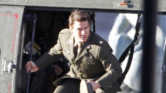 Tom Cruise roda o filme 'All you need is kill' na Trafalgar Square, em Londres