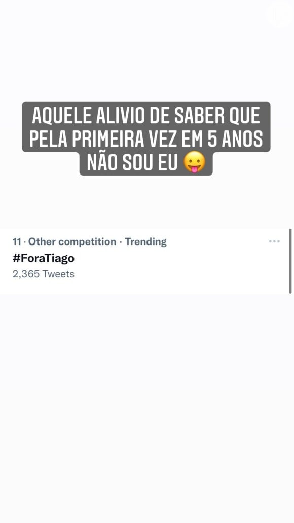 Tiago Leifert se disse aliviado após ver a hashtag #ForaTiago e descobrir que se tratava do Abravanel, do 'BBB 22', e não dele