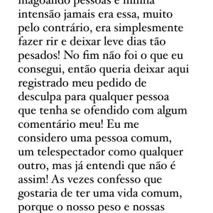 Maira Cardi publicou um texto na web afirmando que fez apenas uma brincadeira