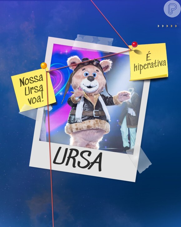 'The Masked Singer Brasil': Ursa também explicou que gosta de voar, por isso a roupa de piloto, e que é uma pessoa hiperativa