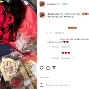 Seguidores elogiaram o romantismo de Neymar no Dia dos Namorados