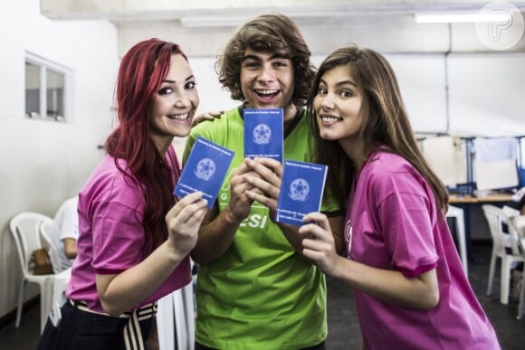 Rafael Vitti, Bruna Hamu e Josie Pessoa participaram do evento 'Ação Global', no município de Magé, Estado do Rio de Janeiro