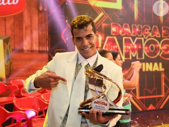 Vencedor do 'Dança dos Famosos', Marcello Melo Jr. participou do "Domingão do Faustão" deste domingo, 7 de dezembro de 2014