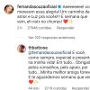 Fernanda Souza reage à foto de Thiaguinho e Carol Peixinho juntos e cantor também comenta