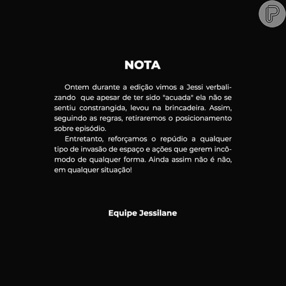 'BBB 22': equipe de Jessilane explicou que estava retirando acusação contra Eliezer porque a próprio professora garantiu ter visto situação como brincadeira