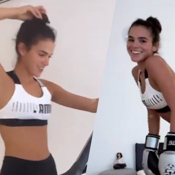 Bruna Marquezine mal voltou da Semana de Moda de Paris e já foi recebida com um treino intenso aqui no Brasil