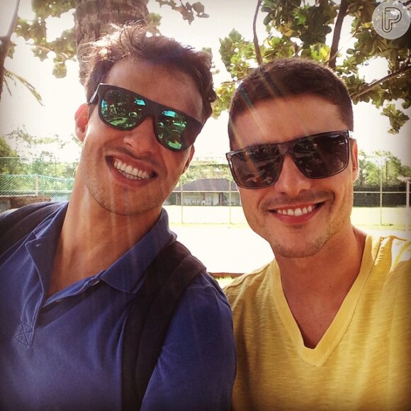 Guilherme Leicam postou foto no Instagram nesta segunda-feira, 8 de dezembro de 2014, para comemorar retorno às gravações da novela 'Alto Astral'