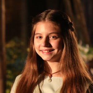 Na 4ª temporada da novela 'Reis', Mizpá (criança) é papel da atriz Melissa Nóbrega