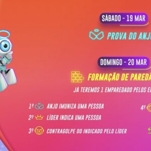 Domingo (20) haverá votação para o Paredão triplo do 'BBB 22': 6 brothers votam no Confessionário e 5 outros na sala, de forma aberta