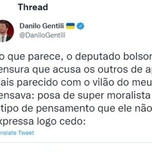 Filme Danilo Gentili: humorista recuperou uma publicação do deputado na qual ele parece ironizar a pedofilia