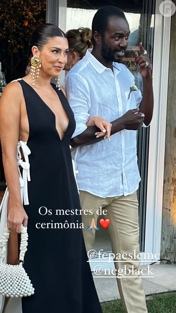 Fernanda Paes Leme contou com a ajuda de Jonathan Azevedo para celebrar o casamento