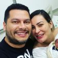 Andressa Urach deu à luz com 34 semanas após ser internada com pressão alta