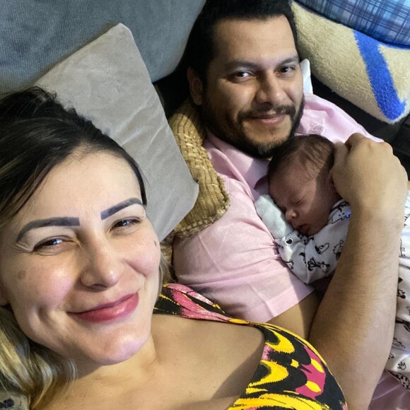 Andressa Urach e Thiago Lopes se reconciliaram antes do nascimento de Léon