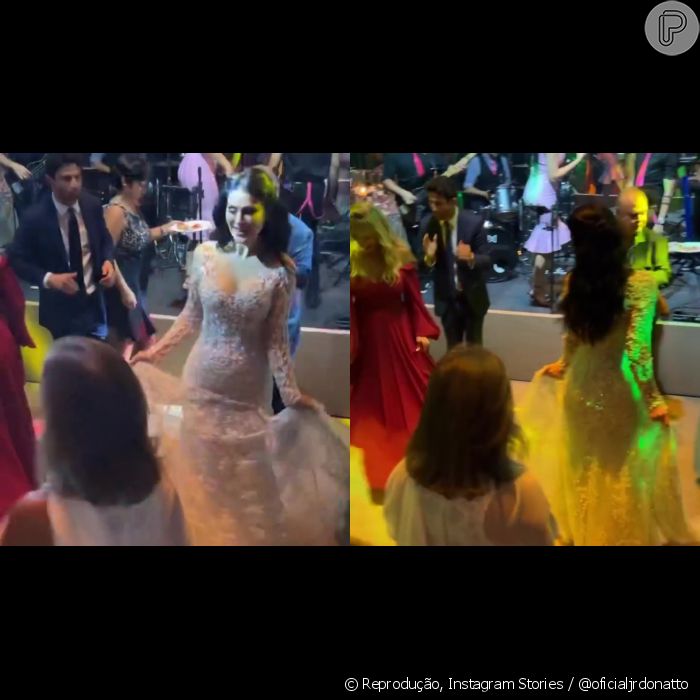Casamento de Natália Guimarães e Leandro, do KLB, leva noiva a dançar muito  na pista de dança - Purepeople