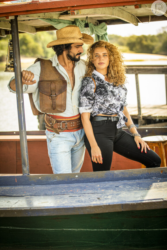 Na novela 'Pantanal', José Leôncio (Renato Góes) e Madeleine (Bruna Linzmeyer) tiveram casamento relâmpago