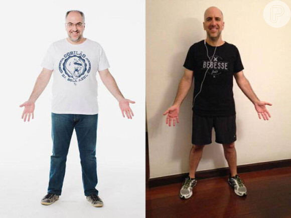 Antonio Tabet, integrante do elenco de 'Porta dos Fundos', mudou o visual chegando a perder 28 quilos em três meses