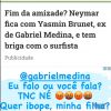 Neymar também marcou Gabriel Medina na publicação