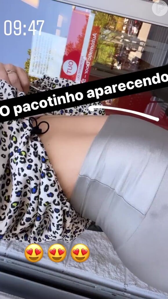 'Pacotinho aparecendo'! Virgínia Fonseca tem exibido a barriga de gravidez com frequência nas redes sociais