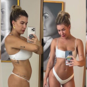 Lorena Improta mosta transformação no corpo seis meses após parto