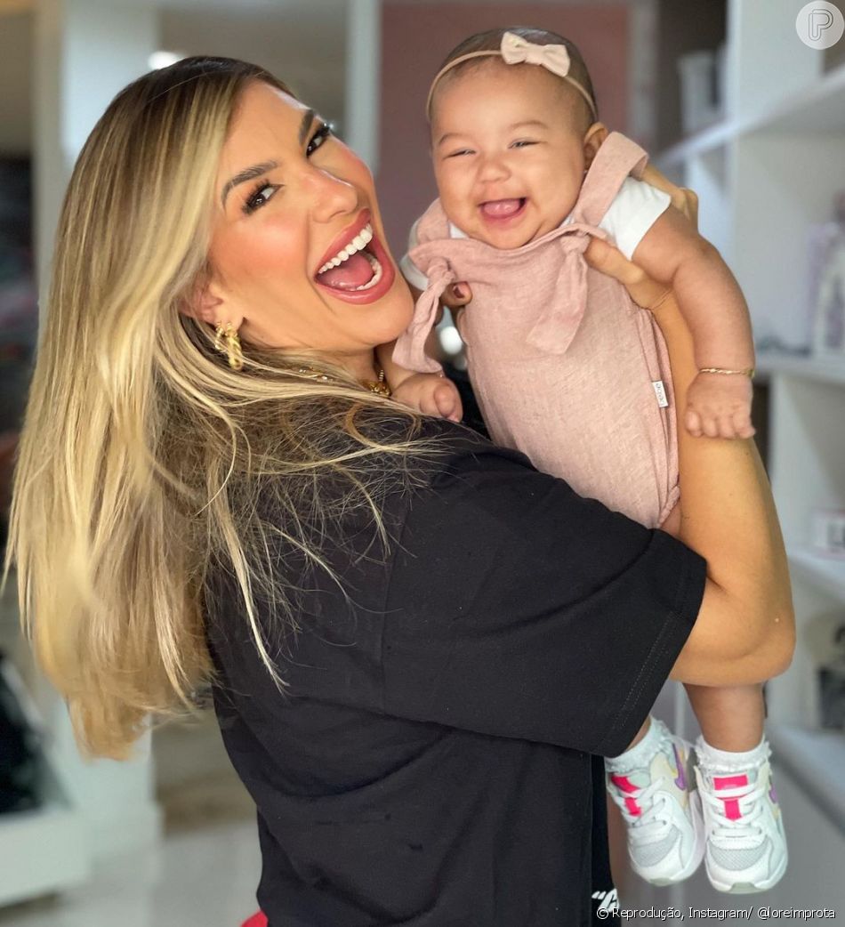 Lorena Improta deu à luz Liz em setembro do ano passado