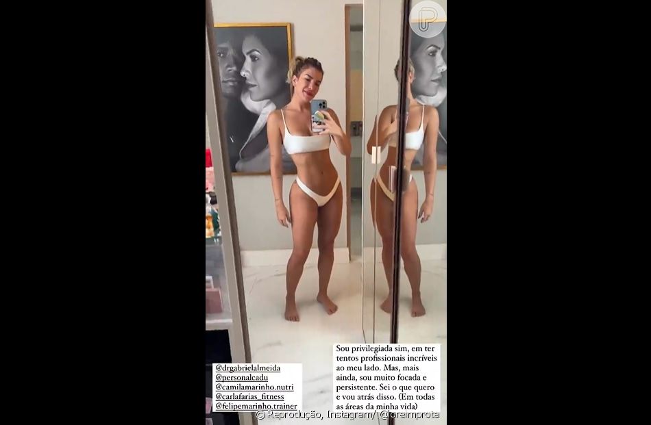 Nas redes sociais, Lorena Improta falou sobre seu processo de emagrecimento