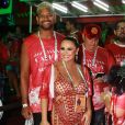Grávida, Viviane Araujo apostou em look transparente para terceiro dia de Carnaval no Rio