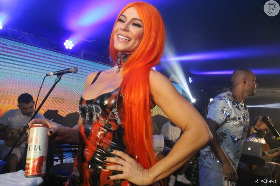 Na sexta-feira (22), Paolla Oliveira surpreendeu Diogo Nogueira em Camarote