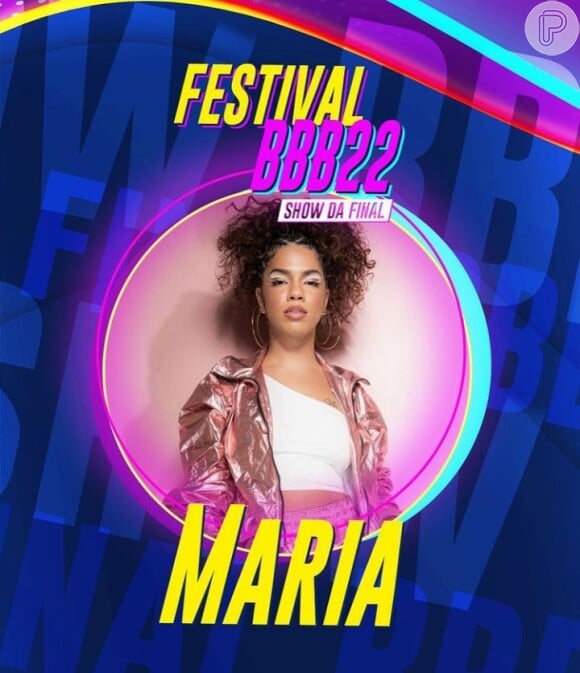 Maria irá cantar na final do 'BBB 22'