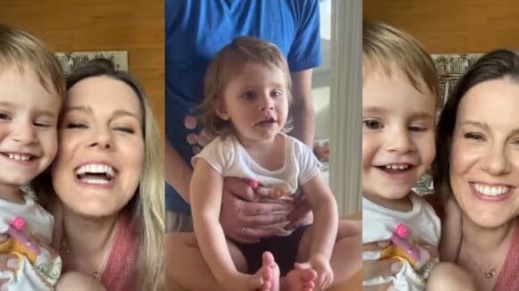 Filha de Tiago Leifert e Daiana Garbin, Lua encanta web em vídeo brincando com a mãe: 'Fofurômetro explodindo'