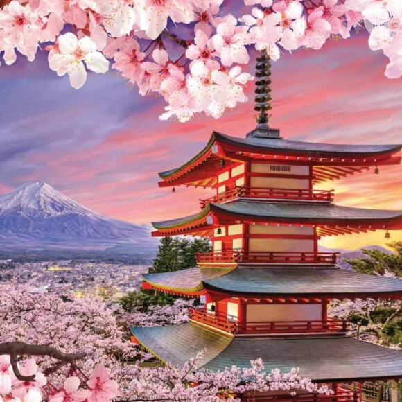 Conheça o Quebra-Cabeça Monte Fuji 5000 peças, da Grow: com ele, sua mãe viaja pelo mundo e deixa a casa ainda mais linda