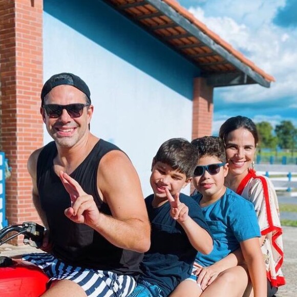Wanessa Camargo e Marcus Buaiz são pais de João Francisco, de 7 anos, e de José Marcus, de 10
