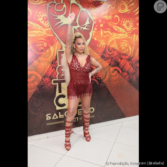 Rafaella Santos estreou no Carnaval deste ano como Musa do Salgueiro