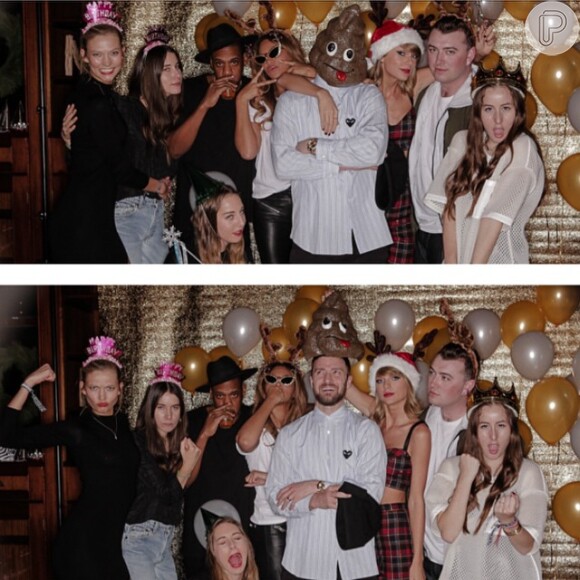 Taylor Swift comemoran aniversário de 25 anos com Beyoncé, Jay-Z, Justin Timberlake e Karlie Kloss, em 12 de dezembro de 2014: 'Melhor aniversário de todos os tempos'
