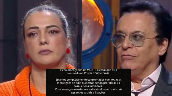 'Power Couple Brasil 6': Andreia e Nahim são ameaçados de morte após briga com Brenda e Matheus