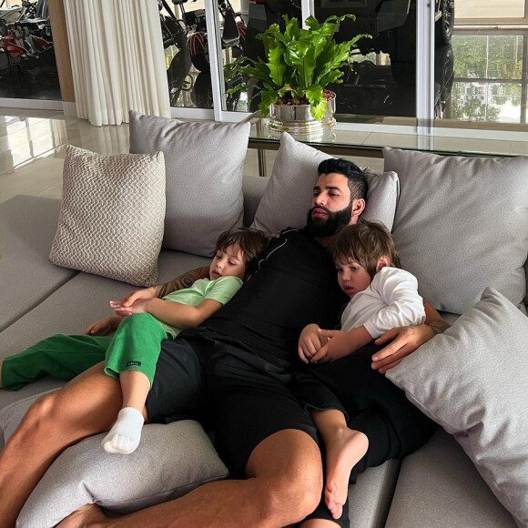 Gusttavo Lima é pai de Gabriel e Samuel, frutos do casamento com Andressa Suita