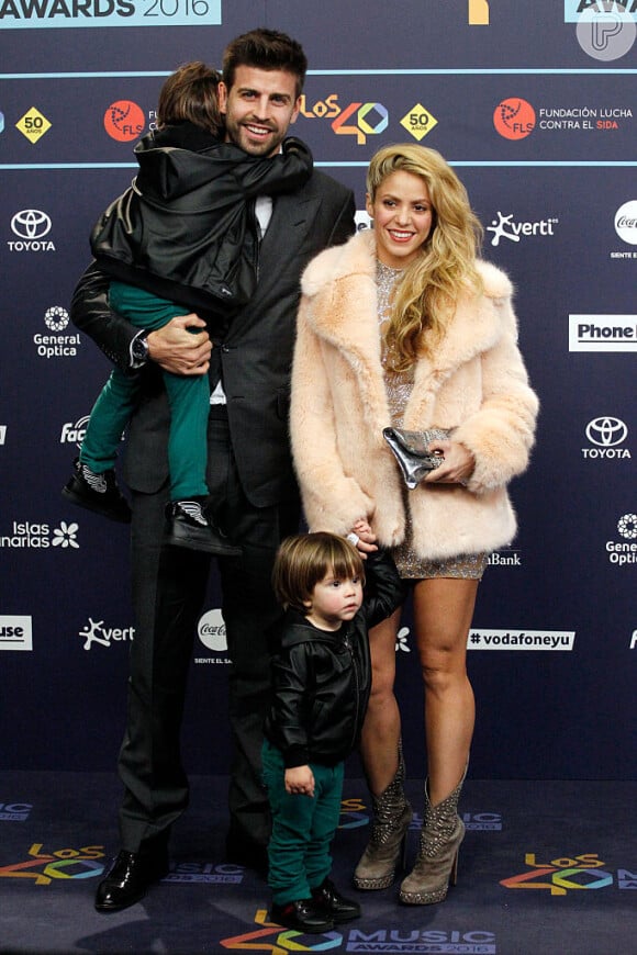 Shakira e Gerard Piqué têm dois filhos