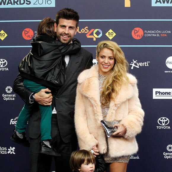 Shakira e Gerard Piqué têm dois filhos