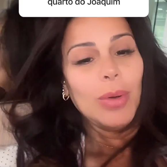 "O quarto, a decoração tá um sonho, exatamente como eu imaginei", disse Viviane Araújo