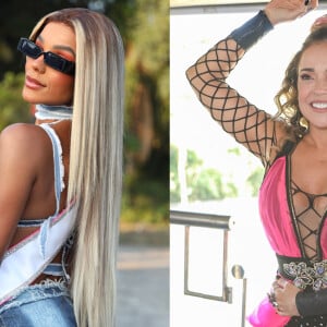 Ludmilla reage à olhada de Daniela Mercury para Brunna Gonçalves em trio, em 18 de junho dde 2022