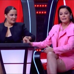 Juradas do 'The Voice Kids', Maiara e Maraísa choraram ao ouvir a música 'Presepada'