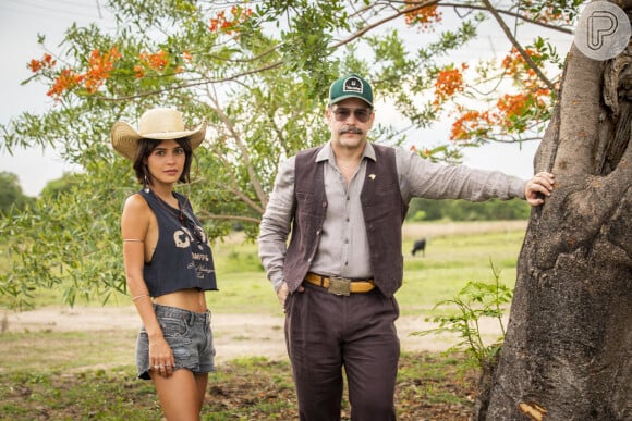 Na novela 'Pantanal', Guta e Marcelo acham que são filhos de Tenório