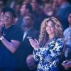 Beyonce estava acompanhada do marido, o rapper Jay-Z, durante a partida do NBA